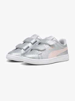 Børn Puma Sneakers-Smash 3.0 Glitz Glam V PS Sneakers, Glacial Gray/Frosty Pink