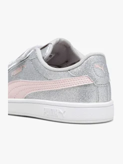 Børn Puma Sneakers-Smash 3.0 Glitz Glam V PS Sneakers, Glacial Gray/Frosty Pink