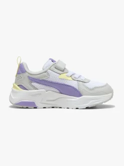 Sneakers|Puma Trinity Lite AC+ PS Sneakers, White/Lavender Alert/Glacial Gray