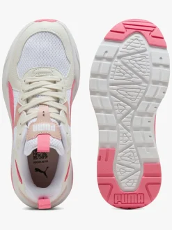 Sneakers|Puma Trinity Lite Jr Sneakers, Hvid Lyserød/Hvid