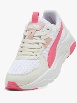 Sneakers|Puma Trinity Lite Jr Sneakers, Hvid Lyserød/Hvid