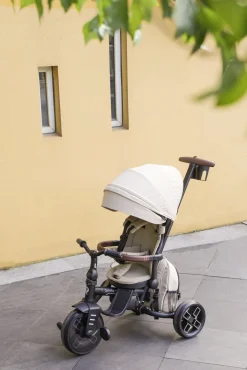 Cykler|Qplay Comfo Max Sammenklappelig Trehjulet Cykel, Beige
