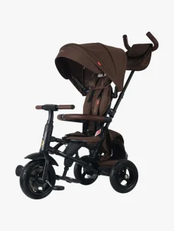 Cykler|Qplay Rito Delux 6-i-1 Sammenklappelig Trehjulet Cykel, Brun