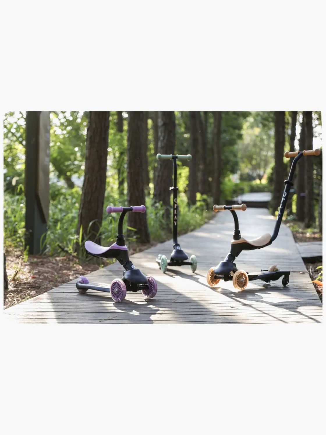 Løbehjul|Qplay Sema Evo 5-in-1 Trehjulet Løbehjul, Violet