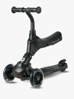 Løbehjul|Qplay Sema Pro 5-in-1 Trehjulet Løbehjul, Sort