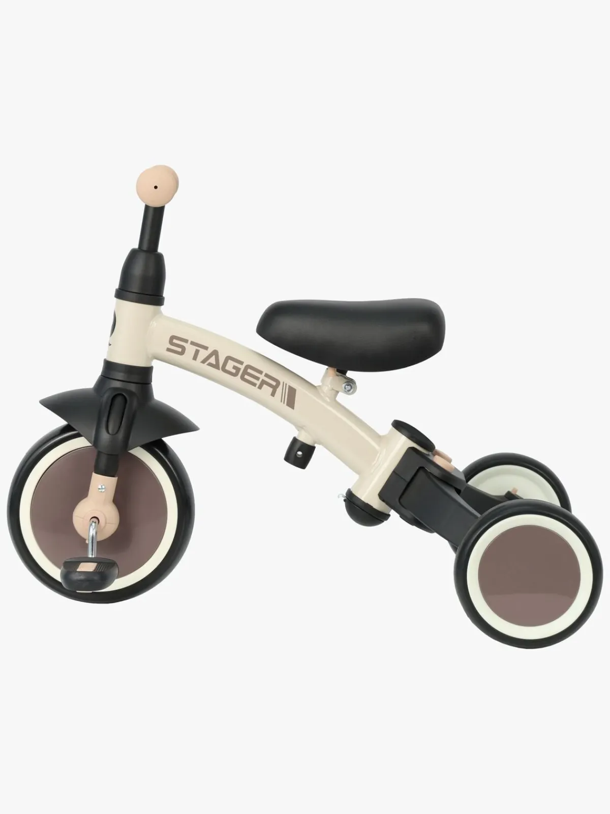 Qplay Cykler-Stager 3-i-1 Transformerbar Trehjulet Cykel, Brun