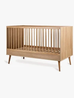 Børnesenge & Tilbehør|Quax FLOW Convertible Tremmeseng 70x140, Honey Ash Beige