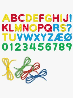 Kreativt Legetøj|Quercetti Snørebånd ABC & 123 Undervisningssæt