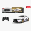 Fjernstyret|Rastar BMW 3.0 CSL Fjernstyret Bil 1:24, Hvid