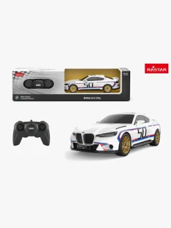 Fjernstyret|Rastar BMW 3.0 CSL Fjernstyret Bil 1:24, Hvid