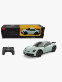 Fjernstyret|Rastar Porsche 911 Dakar Fjernstyret Bil 1:24, Grøn