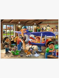 Ravensburger Spil & Puslespil-Airplane & Train Repairs Puslespil 2x24 Brikker