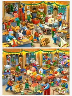 Spil & Puslespil|Ravensburger Christmas Toy Factory Puslespil 2x12 Brikker