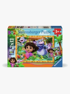 Ravensburger Spil & Puslespil-Dora Udforskeren Puslespil 2x12 Brikker