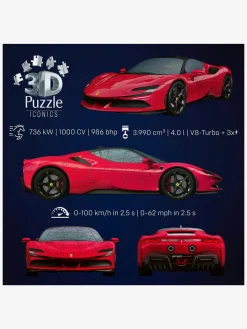Ravensburger Spil & Puslespil-Iconics 3D-puslespil Ferrari SF 90 Stradale 163 Brikker