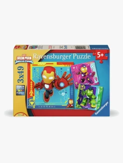 Spil & Puslespil|Ravensburger Iron Man & His Awesome Friends Puslespil 3x49 Brikker