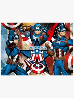 Spil & Puslespil|Ravensburger Marvel Avengers Captain America XXL Puslespil 100 Brikker