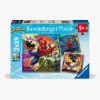 Legetøj Til Børn På 0-10 År|Spil & Puslespil|Ravensburger Marvel Spider-Man Puslespil 3x49 Brikker
