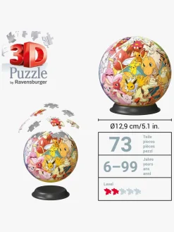 Ravensburger Spil & Puslespil-Pokémon 3D-puslespil 73 Brikker