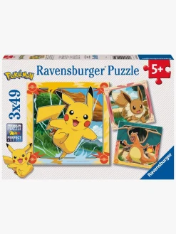 Spil & Puslespil|Ravensburger Pokémon Puslespil 3x49 Brikker