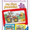 Ravensburger Spil & Puslespil-Puslespil Arbejdskøretøjer 3x6 Brikker