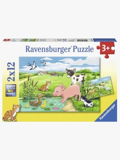 Spil & Puslespil|Ravensburger Puslespil Baby Bondegårdsdyr 2x12 Brikker