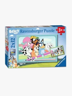 Spil & Puslespil|Ravensburger Puslespil Bluey 2x12 Brikker