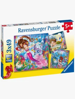 Spil & Puslespil|Ravensburger Puslespil Charmerende Havfruer 3x49 Brikker