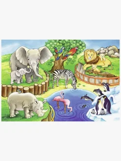 Spil & Puslespil|Ravensburger Puslespil Dyr i Zoo 2x12 Brikker