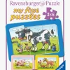 Ravensburger Spil & Puslespil-Puslespil Dyrevenner 3x6 Brikker