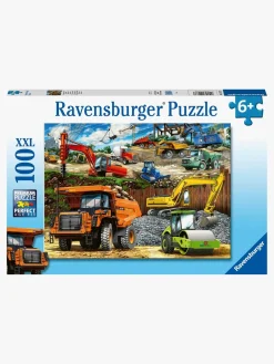 Ravensburger Spil & Puslespil-Puslespil Entreprenørmaskiner, 100 Brikker
