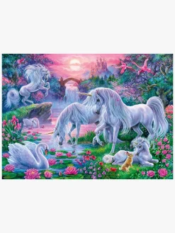 Ravensburger Spil & Puslespil-Puslespil Enhjørning i Solnedgang 150 Brikker