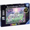 Spil & Puslespil|Ravensburger Puslespil Enhjørninger I Måneskinnet 100 Brikker