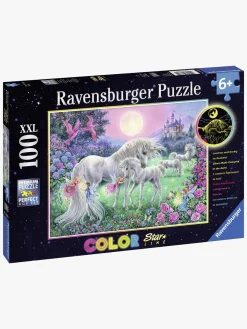 Spil & Puslespil|Ravensburger Puslespil Enhjørninger I Måneskinnet 100 Brikker