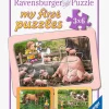 Spil & Puslespil|Ravensburger Puslespil Exploring The Farm 3x6 Brikker