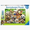 Spil & Puslespil|Ravensburger Puslespil Exotic Animals Selfie XXL 300 Brikker