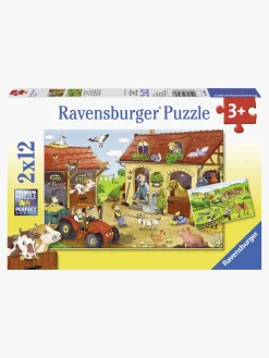 Ravensburger Spil & Puslespil-Puslespil Gårdsarbejde 2x12 Brikker