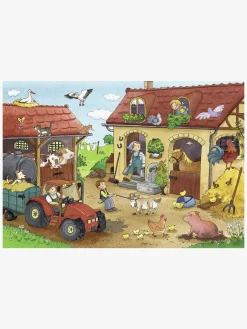 Ravensburger Spil & Puslespil-Puslespil Gårdsarbejde 2x12 Brikker