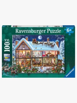 Ravensburger Spil & Puslespil-Puslespil Jul Hjemme, 100 Brikker