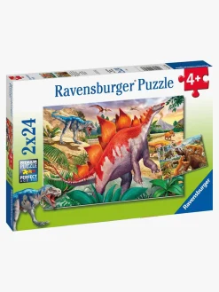 Ravensburger Spil & Puslespil-Puslespil Jurassic Dyreliv, 2X24 Brikker