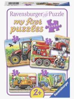 Ravensburger Spil & Puslespil-Puslespil Køretøjer 2, 4, 6 & 8 Brikker