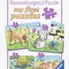 Spil & Puslespil|Ravensburger Puslespil Søde Dyr 2, 4, 6 & 8 Brikker