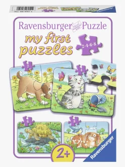 Spil & Puslespil|Ravensburger Puslespil Søde Dyr 2, 4, 6 & 8 Brikker