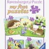 Spil & Puslespil|Ravensburger Puslespil Skovdyr 2, 4, 6 & 8 Brikker