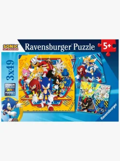 Spil & Puslespil|Ravensburger Puslespil Sonic Core 3x49 Brikker