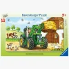 Ravensburger Spil & Puslespil-Puslespil Traktor På Bondegården 15 Brikker