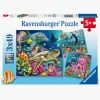 Spil & Puslespil|Ravensburger Puslespil Under Water 3x49 Brikker