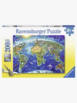 Ravensburger Spil & Puslespil-Puslespil Verdens Landmærker 200 Brikker