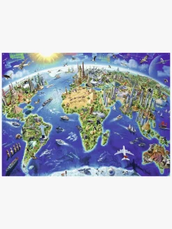 Ravensburger Spil & Puslespil-Puslespil Verdens Landmærker 200 Brikker