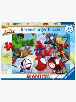 Ravensburger Spil & Puslespil-Spidey and His Amazing Friends Mega Gulvpuslespil 24 Brikker